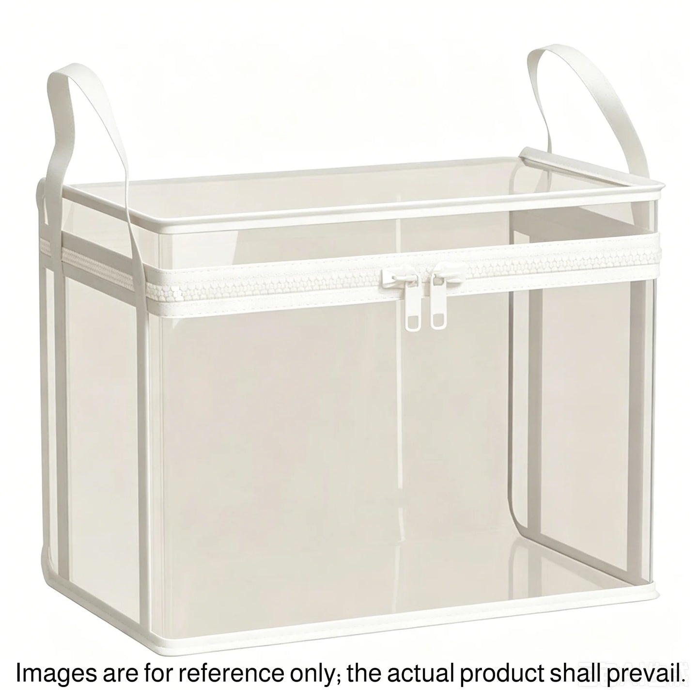 Large Clear Thick Plastic Storage Box with Hinged Lid