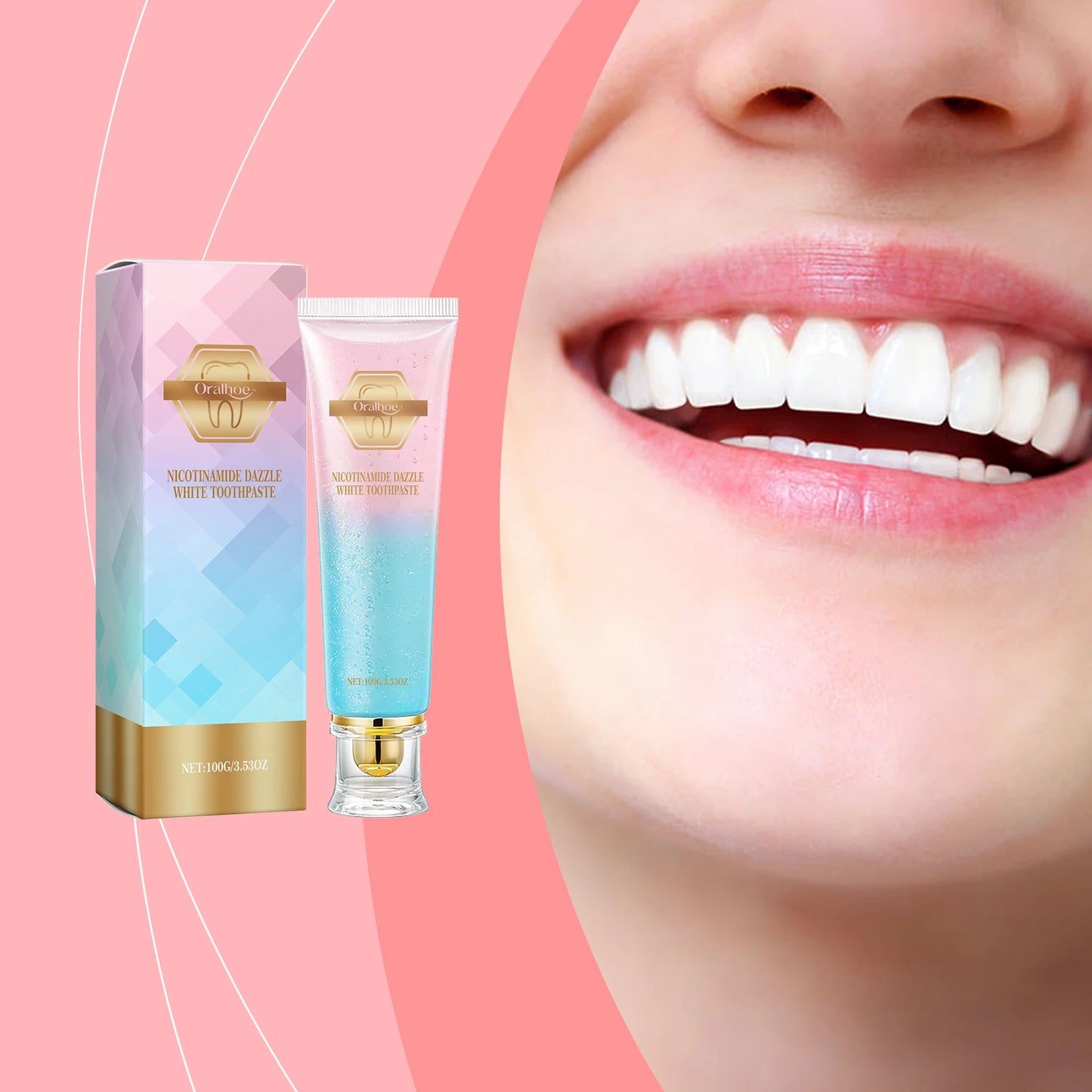 Whitening toothpaste with niacinamide