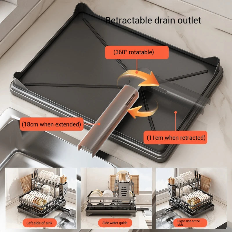 Foldable Over Sink Dish Drying Rack