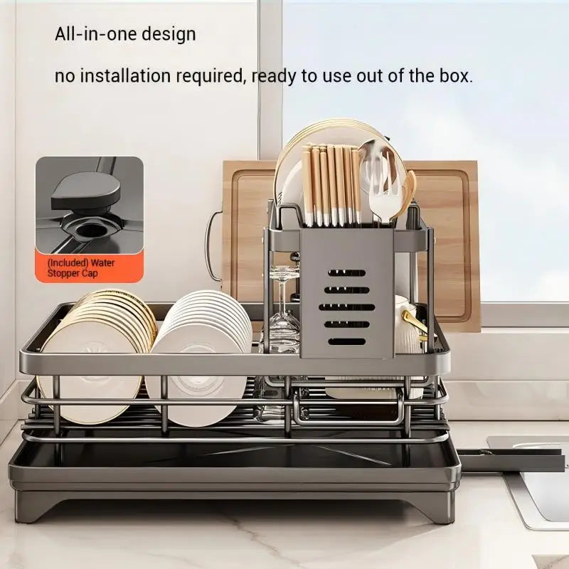 Foldable Over Sink Dish Drying Rack