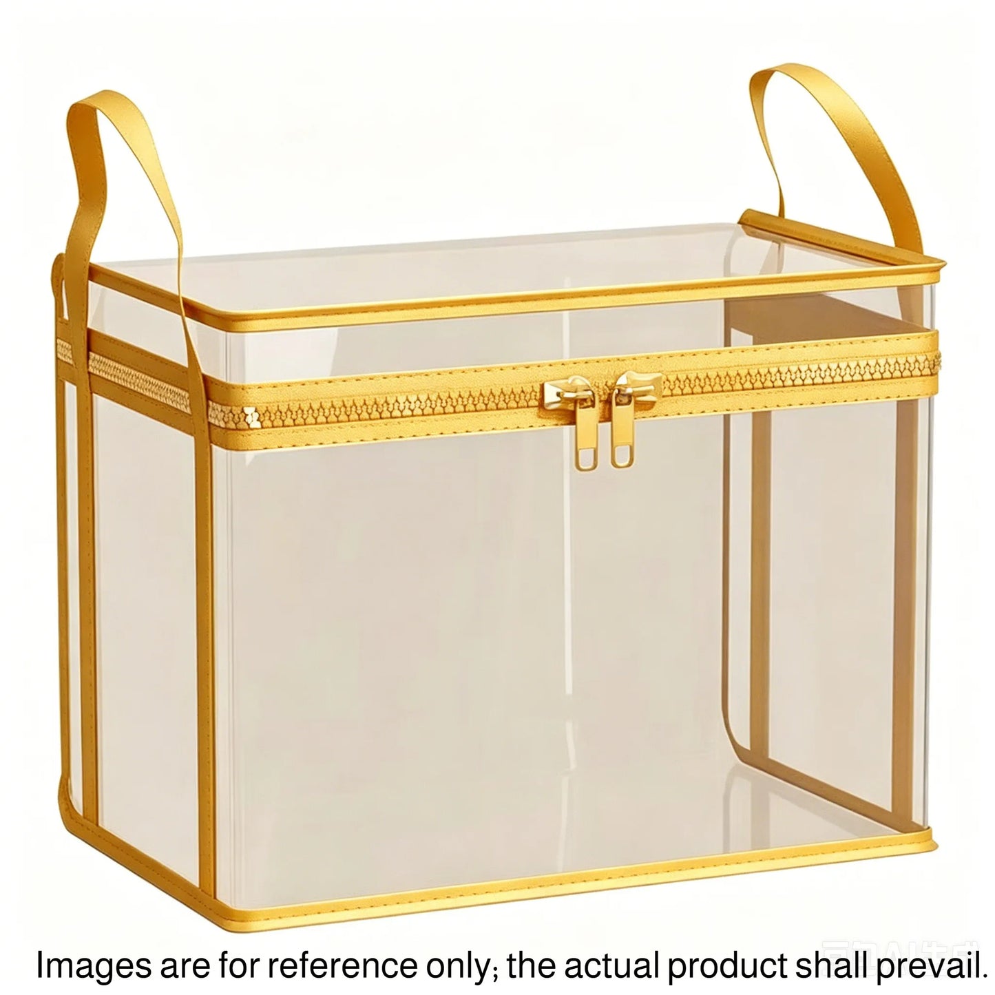 Large Clear Thick Plastic Storage Box with Hinged Lid